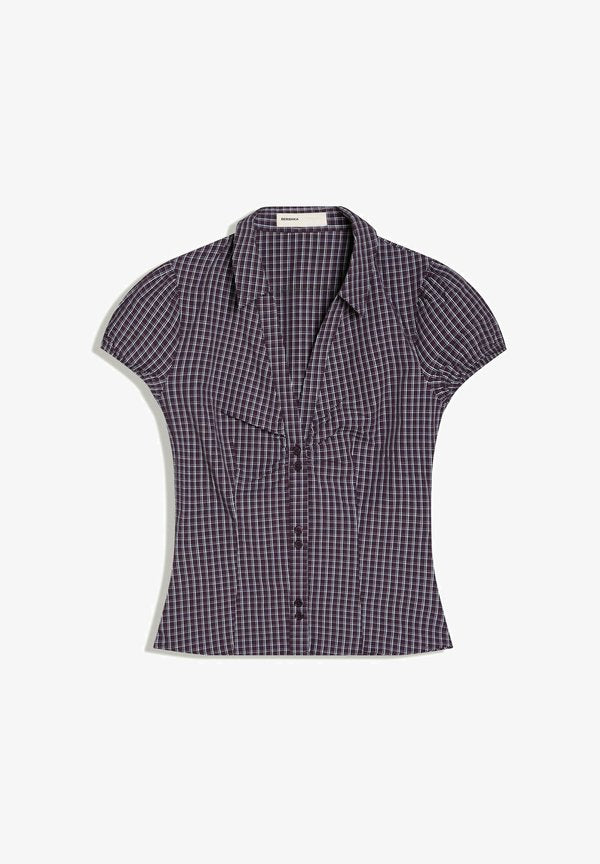 Bershka SHIRT 01337710 - Button-down blouse - bordeaux