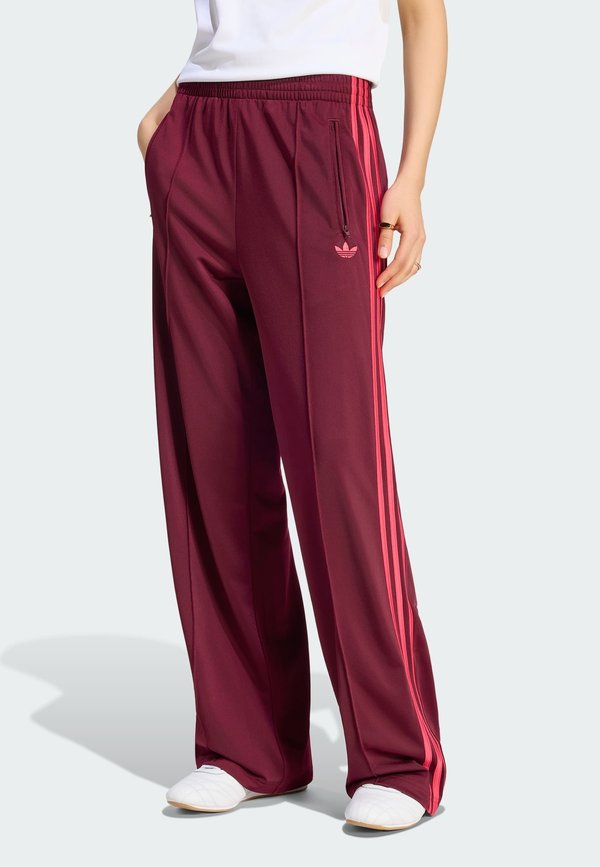 adidas Originals FIREBIRD LOOSE - Tracksuit bottoms - maroon   power pink