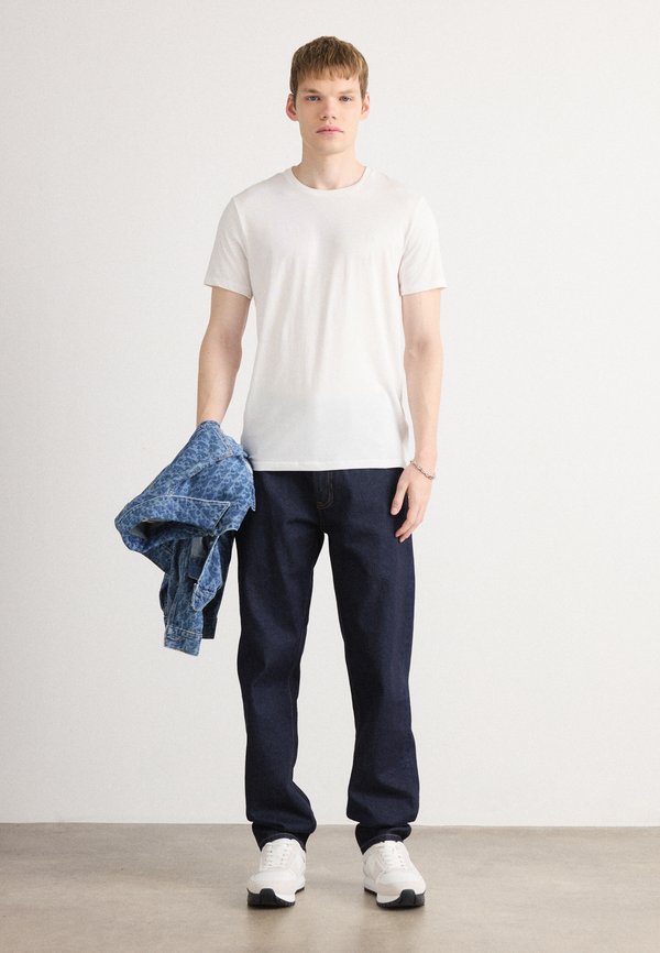 Calvin Klein STRETCH SLIM TEE LIQUID TOUCH TEES 2 PACK - Basic T-shirt - bright white