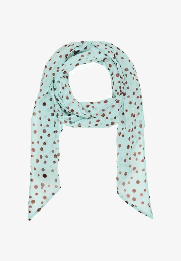 Bershka POLKA DOT NECKERCHIEF - Scarf - turquoise