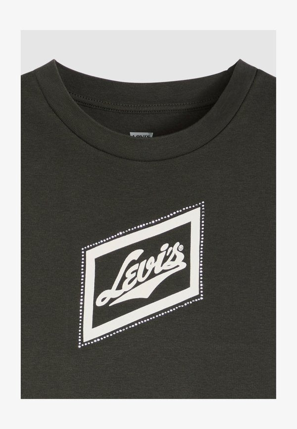 Levi's® GR ESSENTIAL SPORTY TEE ZINE COWBOY GRID - Print T-shirt - zine cowboy grid aop - blacks -