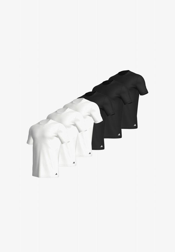 adidas Sportswear 6ER PACK  - Undershirt - schwarz   weiß
