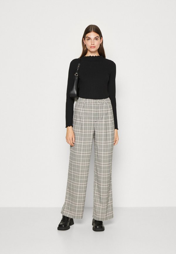 TOM TAILOR DENIM CHECK WIDE LEG PANT