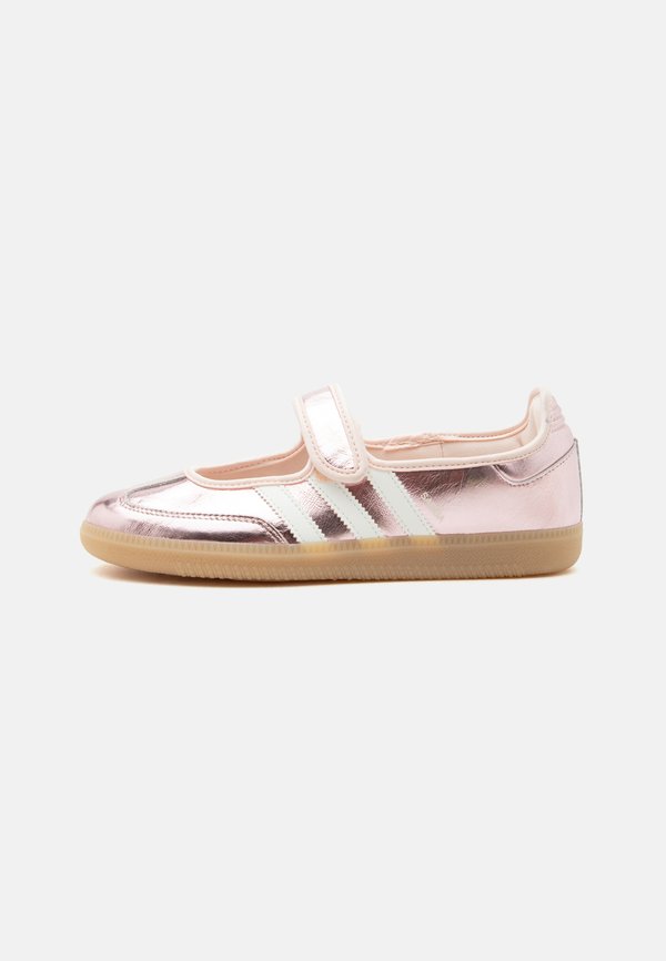 adidas Originals SAMBA JANE - Ankle strap ballet pumps - pink/dark brown