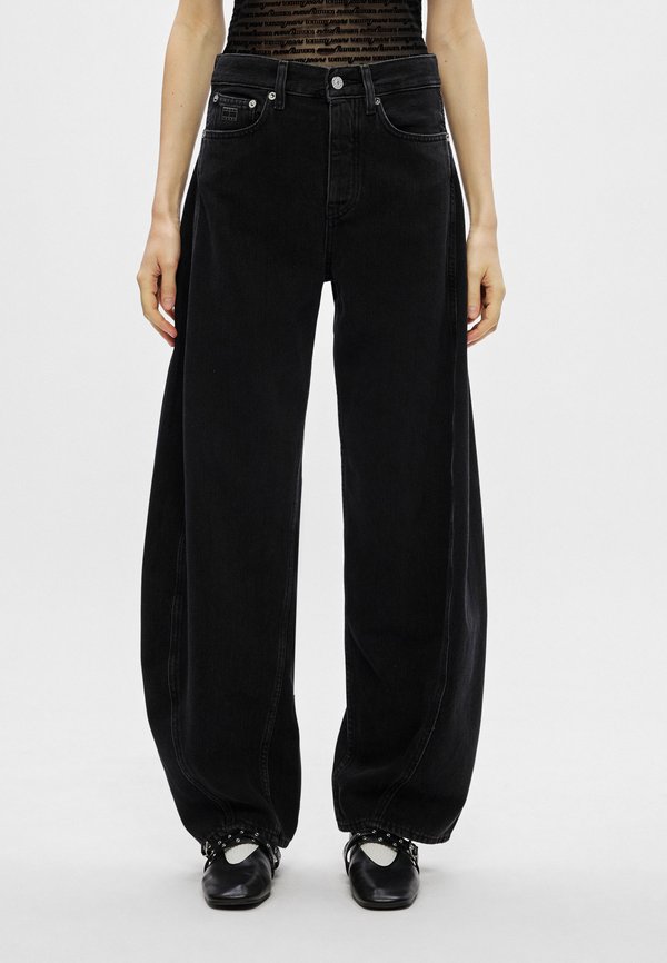 Tommy Jeans MID RISE BARREL LEG BLACK JEANS