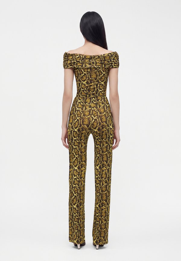MARINE SERRE PYTHON PRINTED CASUAL PANTS