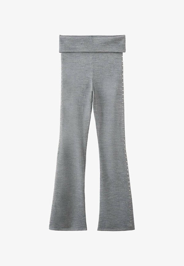 Mango Trousers - mottled grey