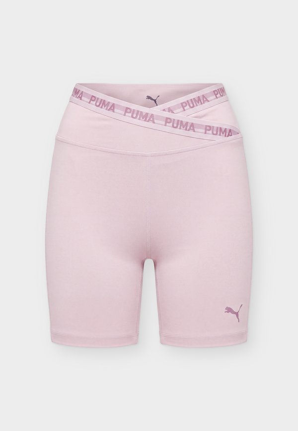Puma STRONG CROSS FRONT SHORT - Leggings - misty pink