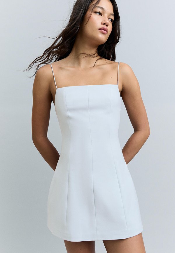 Bershka DRESS - Cocktail dress / Party dress - light blue