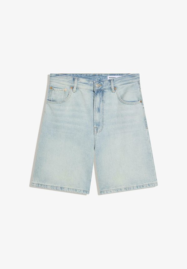 Bershka Denim shorts - light blue