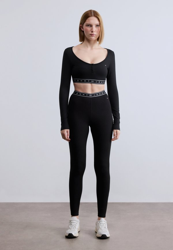 Tommy Jeans LONG SLEEVE SLIM CROP TOP