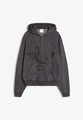 Bershka Zip-up sweatshirt - dark grey