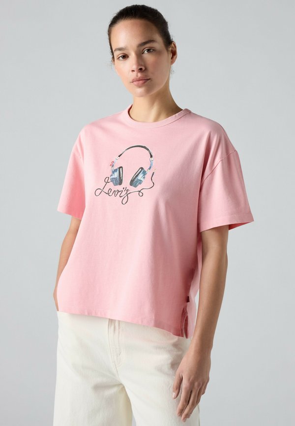 Levi's® Print T-shirt - lse denim headphones coral blush - pinks