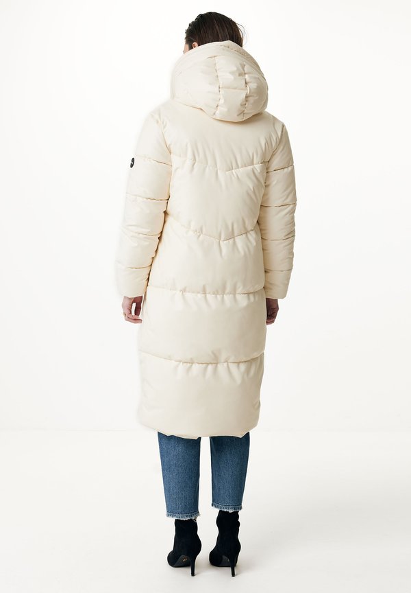 Mexx Hooded midi PU coat