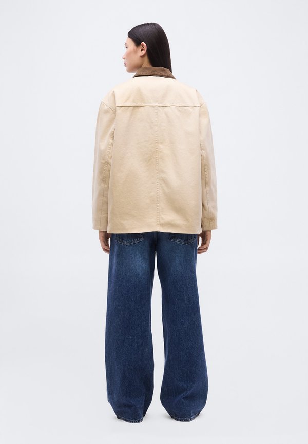 Tommy Jeans DISTRESSED CANVAS OVERSIZED CHORE JACKET