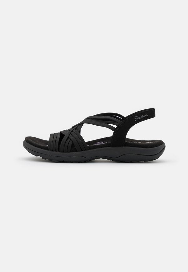 Skechers REGGAE SLIM FIT - Sandals - black gore