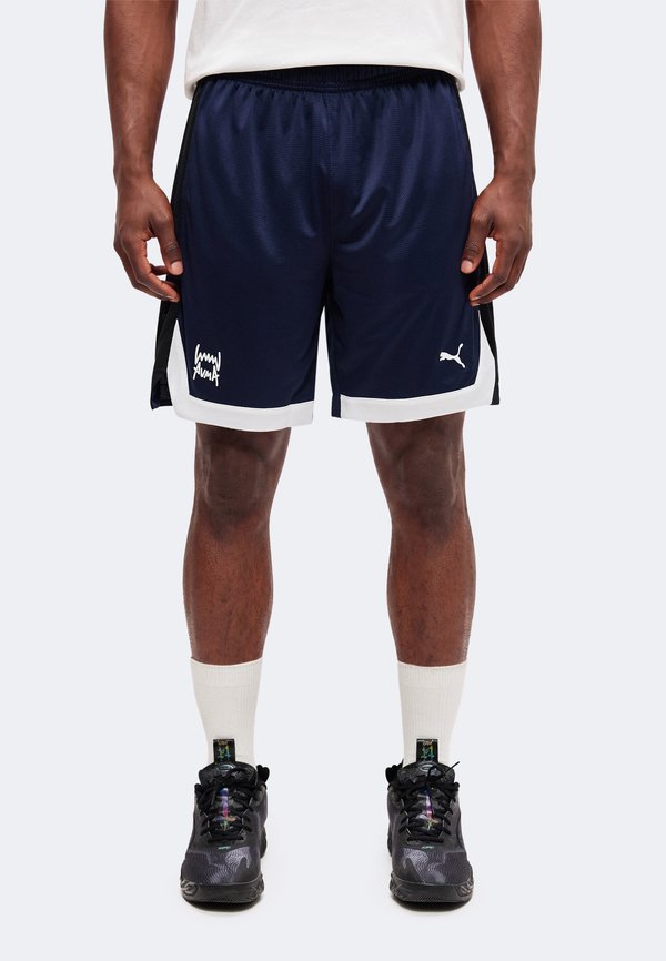 Puma FUNDAMENTALS SHORT - Sports shorts - navy