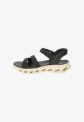 Skechers SKECHERS GO WALK GLIDE STEP 2.0 SANDAL 141269 BKW SCHWARZ - Walking sandals - bllack/white