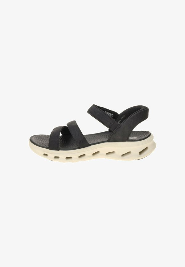 Skechers SKECHERS GO WALK GLIDE STEP 2.0 SANDAL 141269 BKW SCHWARZ - Walking sandals - bllack/white