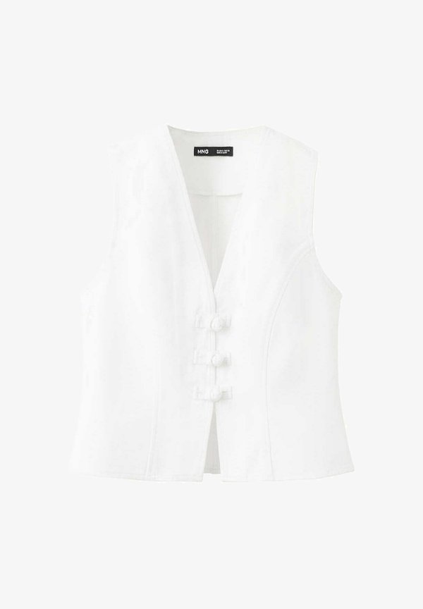 Mango ADULT - Waistcoat - white