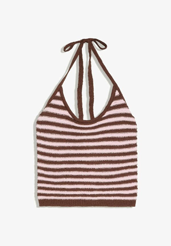Bershka STRIPED- TOP - Top - green