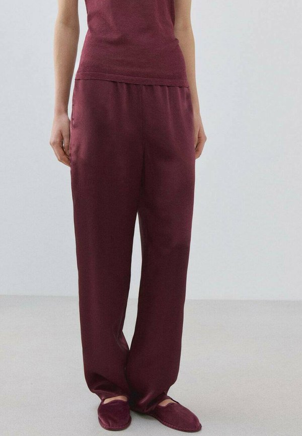 Mango Trousers - dark red