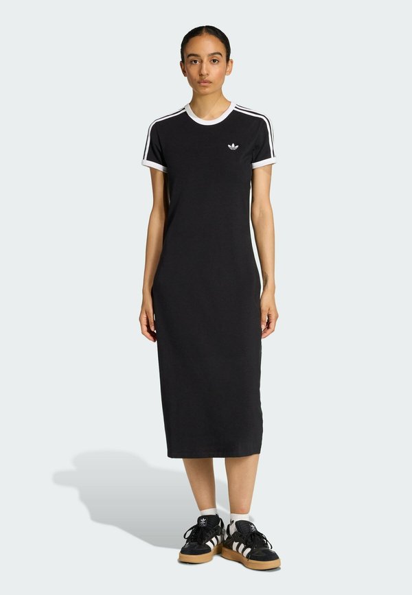 adidas Originals 3S - Jersey dress - black   white