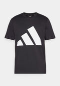 adidas Sportswear ESSENTIALS BIG LOGO SINGLE - Print T-shirt - black   white