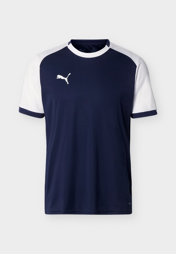 Puma TEAMLIGA MATCHDAY - Sports T-shirt - navy/white