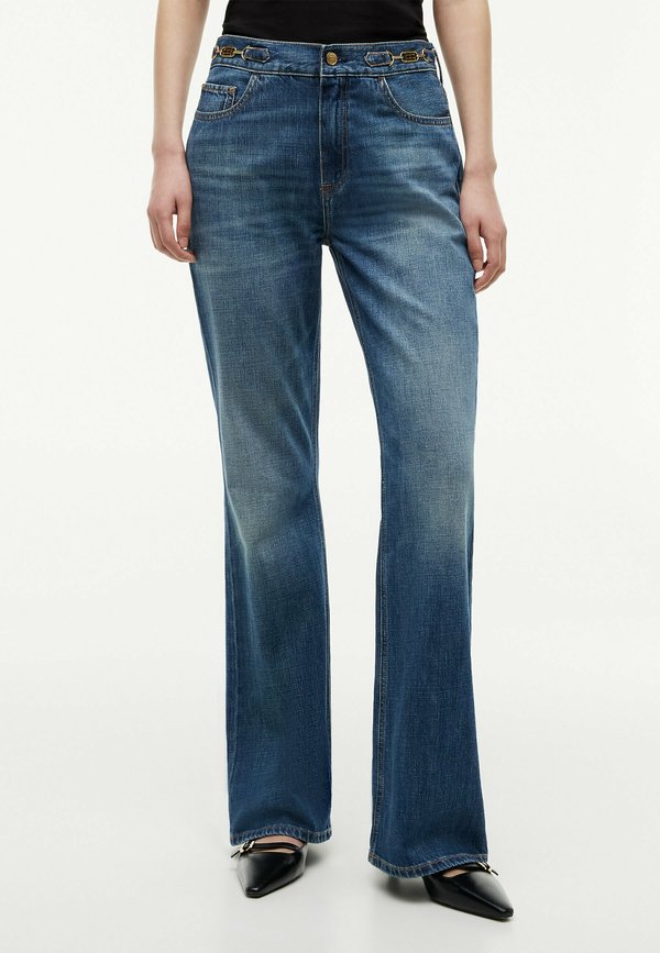 Tommy Hilfiger TOMMY HILFIGER FLAG HORSEBIT MID RISE FLARED JEANS - Flared Jeans - cam mid