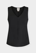 Calvin Klein INTERLOCK FIT & FLARE TOP - Blouse - black