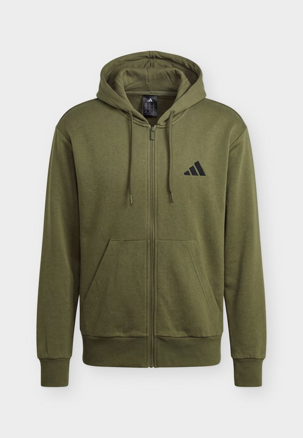 adidas Sportswear FEELCOZY FULL ZIP - Zip-up sweatshirt - olive strata/black