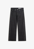 Bershka STARS AND STUDS - BAGGY JEANS - Baggy Jeans - black