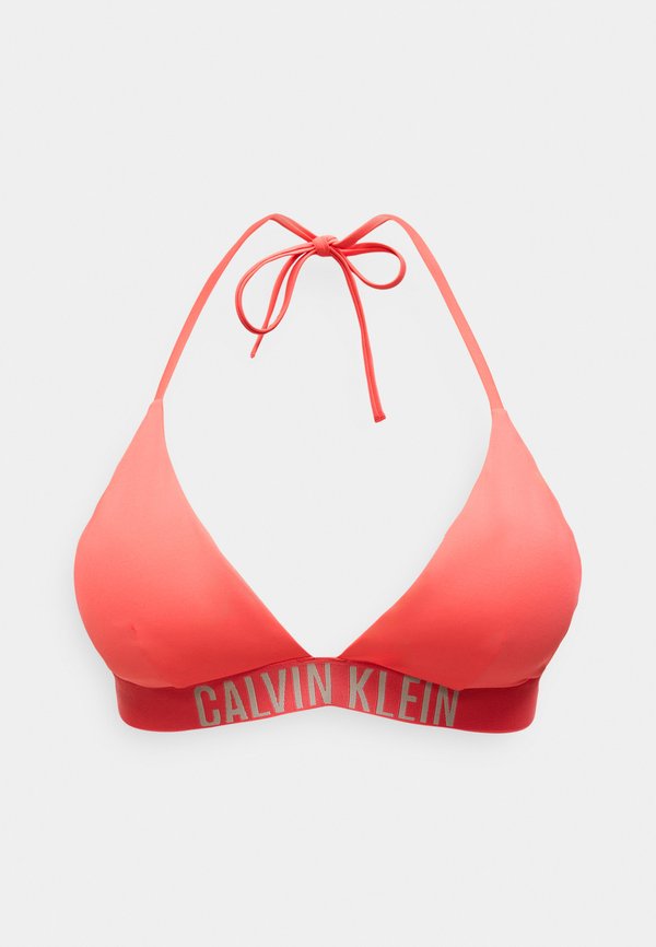 Calvin Klein Swimwear HALTER TRIANGLE - INTENSE POWER SWIM - Bikini top - punch pink
