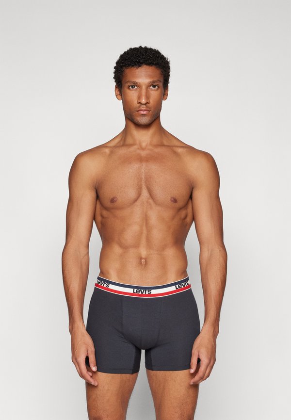 Levi's® BRIEF 3 PACK - Boxer briefs - black/grey melange