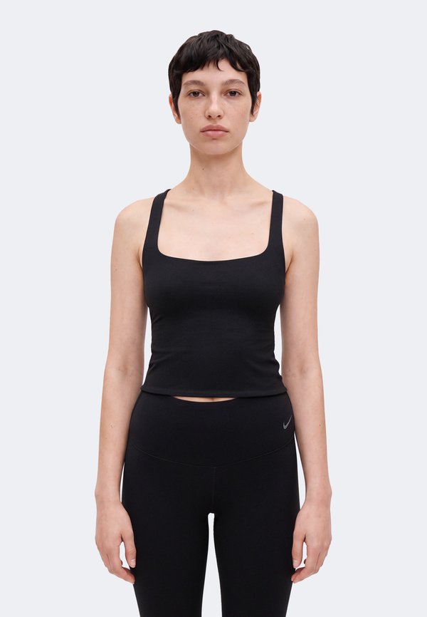 Nike Performance ZENVY BRA TANK - Top - black/cool grey