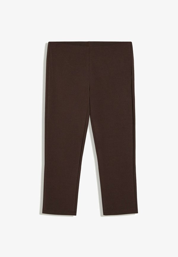 Bershka CAPRI - TROUSERS - Trousers - dark brown