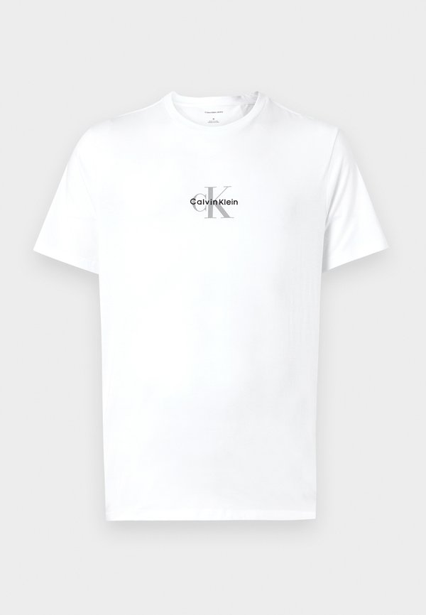 Calvin Klein Jeans MICRO MONOLOGO GRAPHIC - Print T-shirt - brilliant white