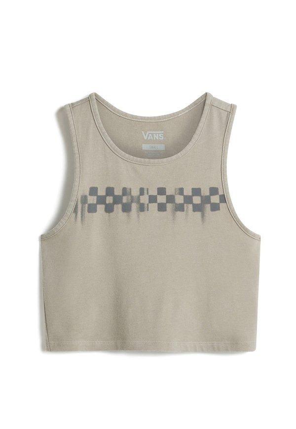 Vans CHECK WASH FITTED CROP TANK