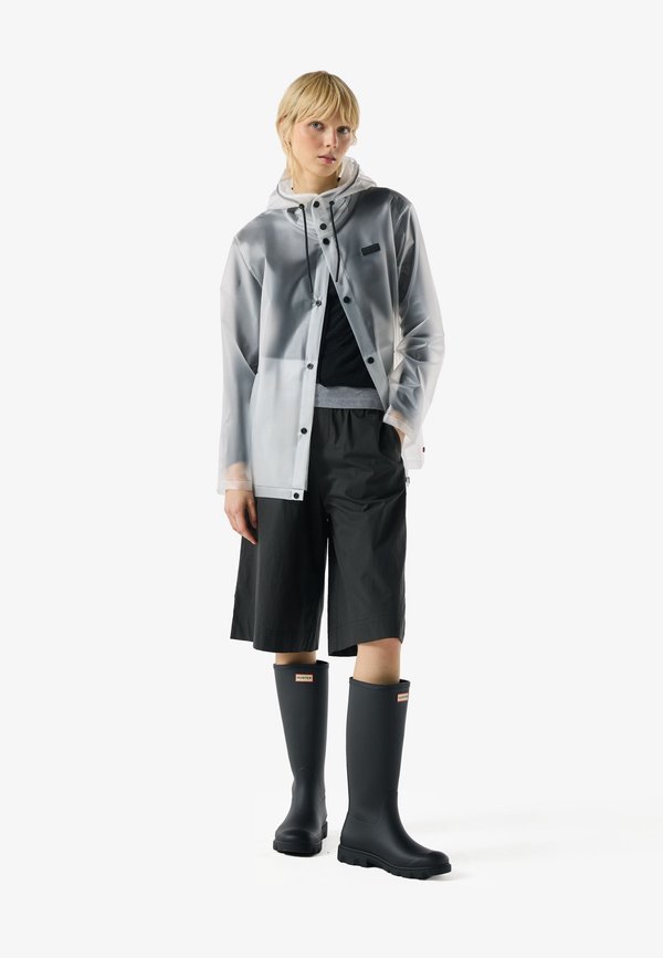 Hunter ORIGINAL IZZY CLEAR MATTE HOODED JACKET UNISEX