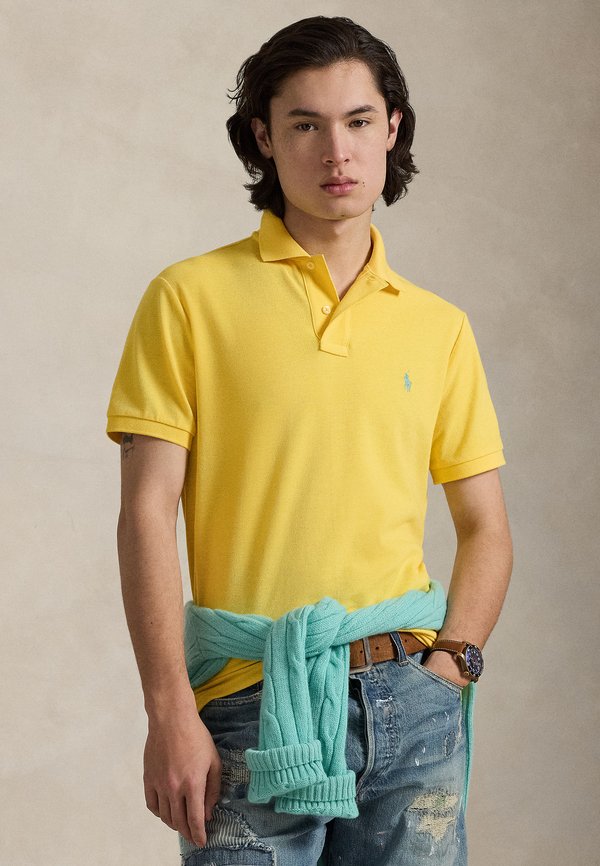 Polo Ralph Lauren CUSTOM SLIM FIT INDIGO MESH POLO SHIRT