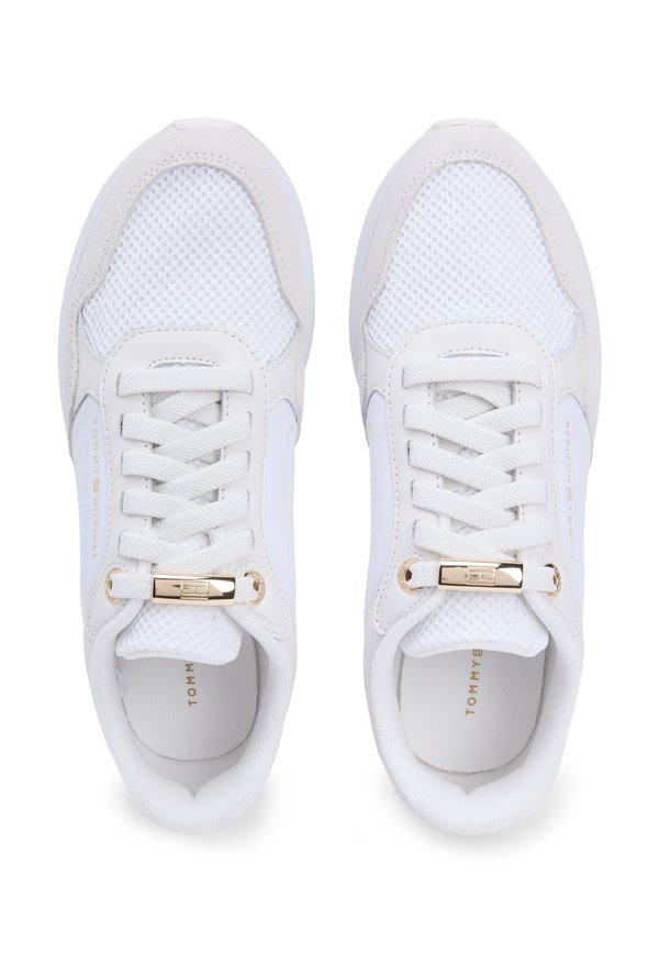 Tommy Hilfiger SUEDE MIXED TEXTURE MESH SERRATED TRAINERS
