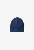 Calvin Klein PATCH CHUNKY RIB COTTON BEANIE - Beanie - dark blue