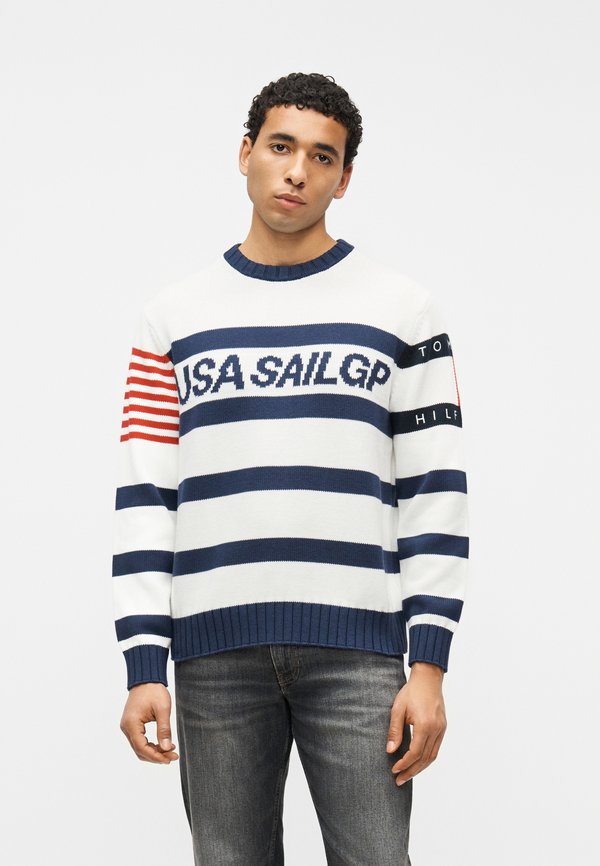 Tommy Hilfiger TOMMY X U.S. SAIL GP TEAM STRIPE CREW NECK JUMPER