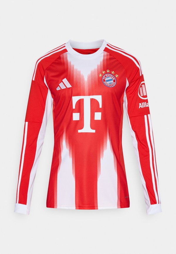 adidas Performance FC BAYERN 2025/2026 HOME JERSEY LONGSLEEVE - Club wear - red