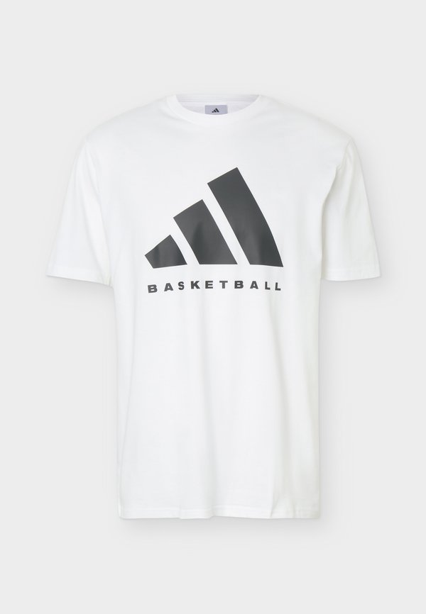 adidas Performance BB FOUND TEE - Print T-shirt - white