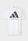 adidas Performance BB FOUND TEE - Print T-shirt - white