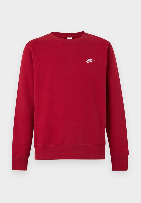 Nike Sportswear CLUB CREW - Sweatshirt - tough red/white