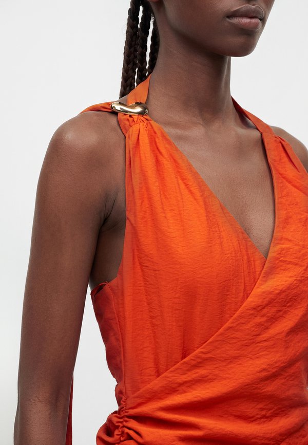 Topshop SCARF NECK DRESS