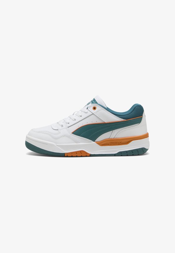 Puma REBOUND RETRO SNEAKERS UNISEX - Skate shoes - white emerald ice vermillion